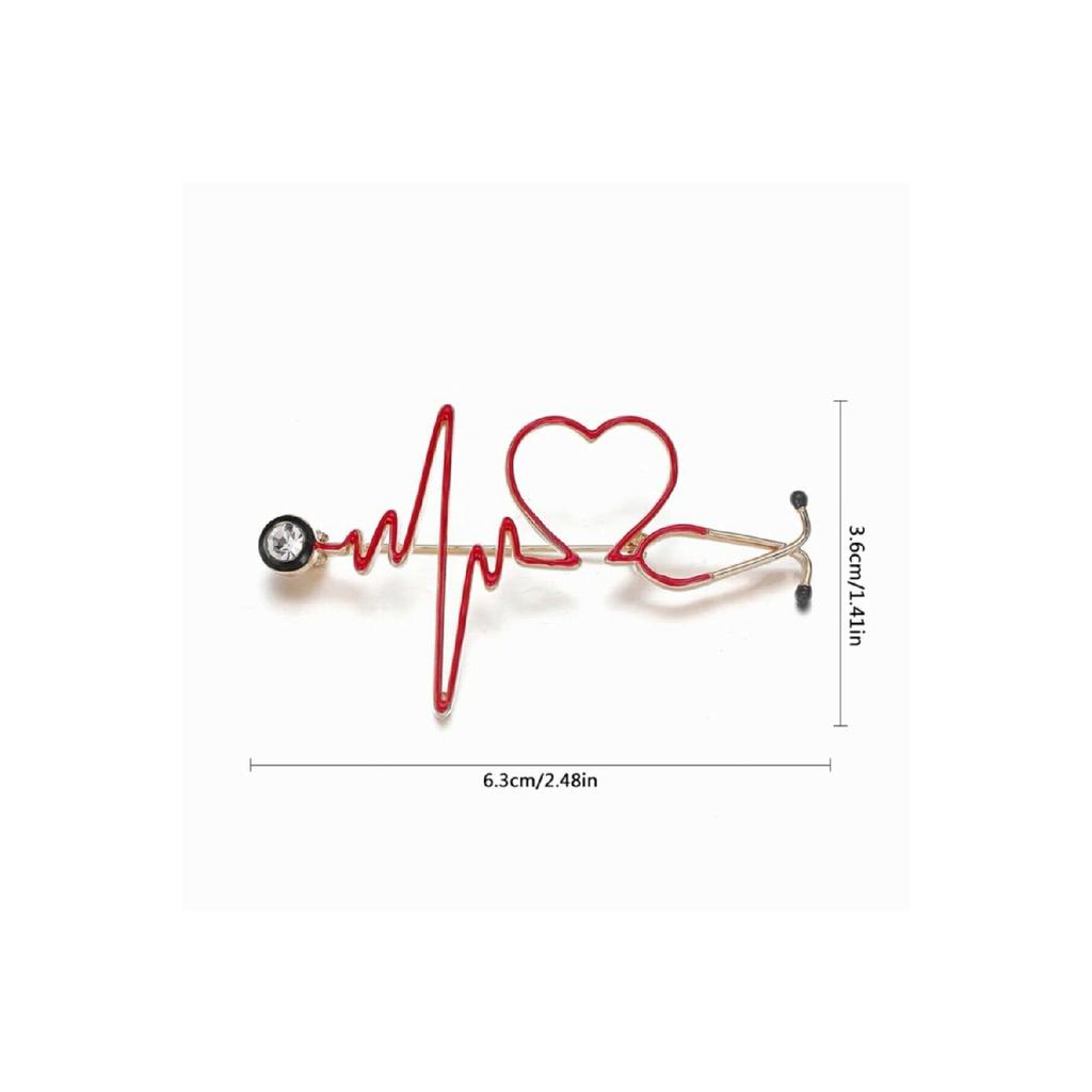 Доктор Медсестра Брошь Аксессуар Сердечный Ритм Разработанный Брошь Булавка на лацкан Доктор Подарок