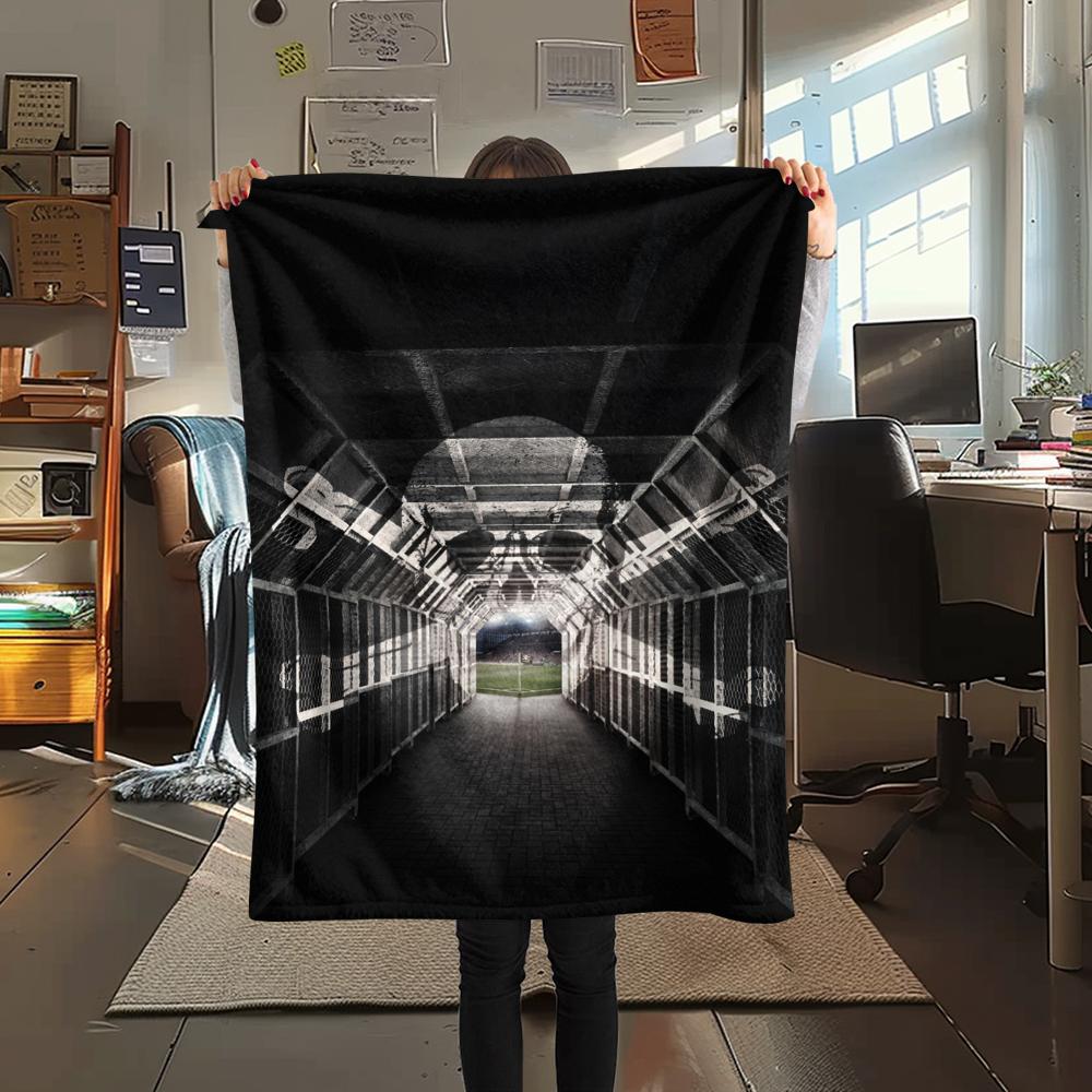 1Pc St. Pauli FC Print Flannel Blanket, High quality Comfortable for All Seasons, Home Decor, Warmth and Comfort, Perfect for Christmas GiftS