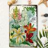 Винтажная металлическая табличка с цветочным рисунком и лилиями, 8x12 дюймов, деревенский металлический настенный декор, плакат с цветочным рисунком для сада, дома