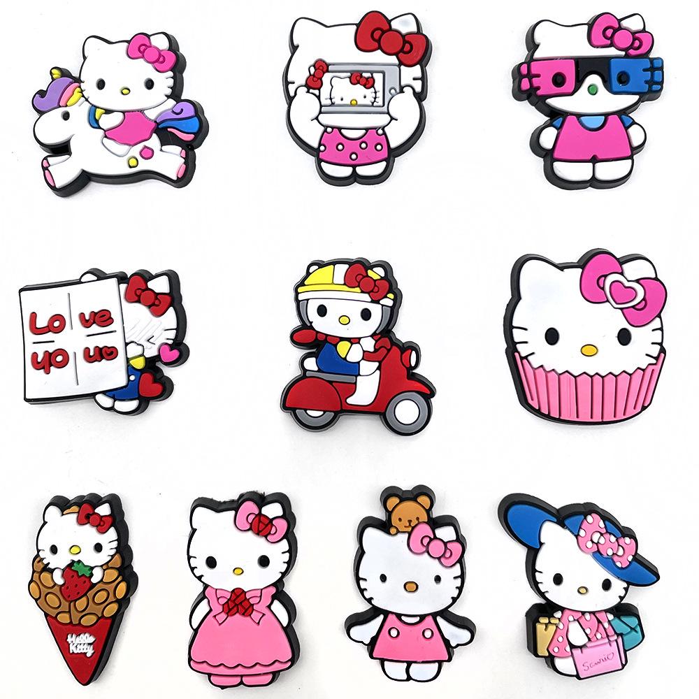 Мягкие резиновые подвески для обуви Hello Kitty из ПВХ – Декорации для обуви своими руками и Садовые аксессуары