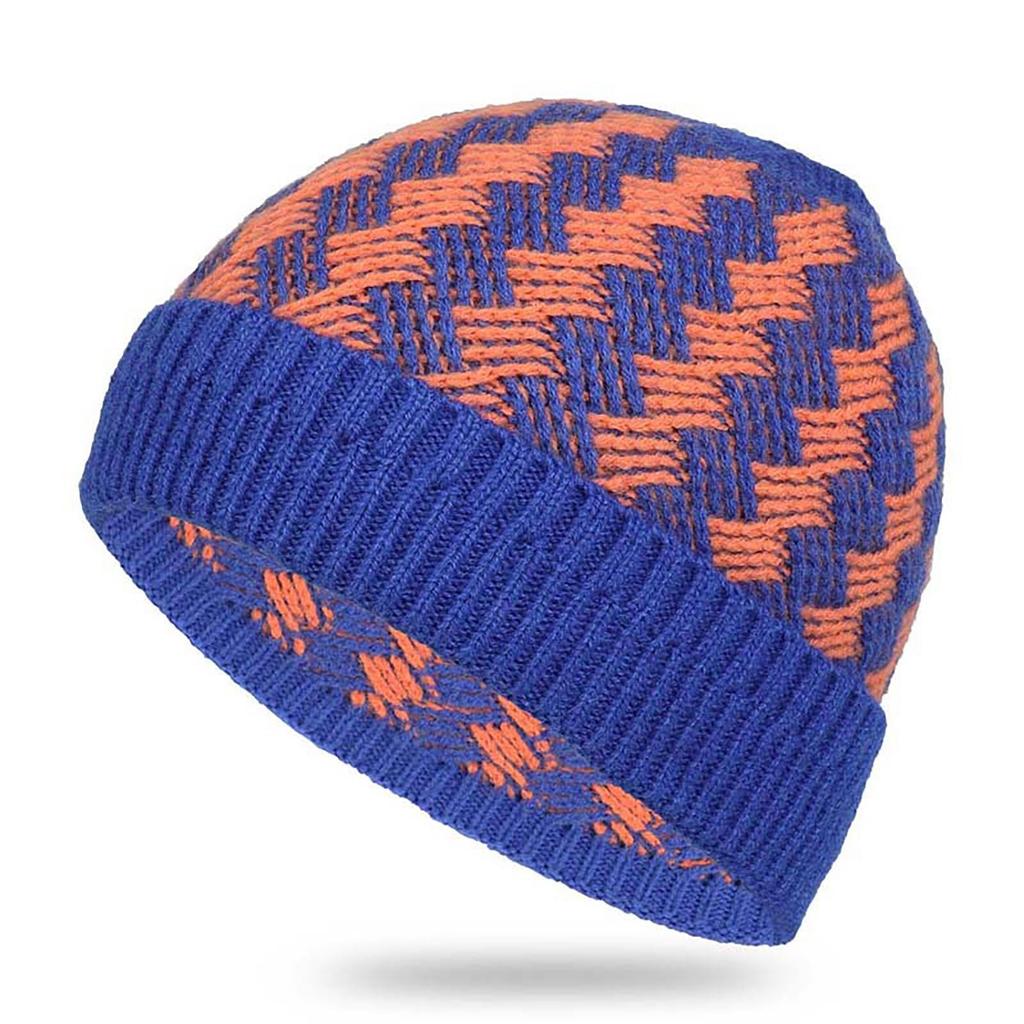 Зимняя вязаная шапка, теплая шерстяная шапка, модная эластичная парная лыжная теплая шапка