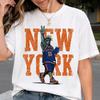 Баскетбольная футболка Jalen Brunson 2026 Knicks для мужчин и женщин Хлопок Одежда в стиле Y2K Мода Круглый вырез Мягкая хлопковая ткань Универсальная для повседневных образов