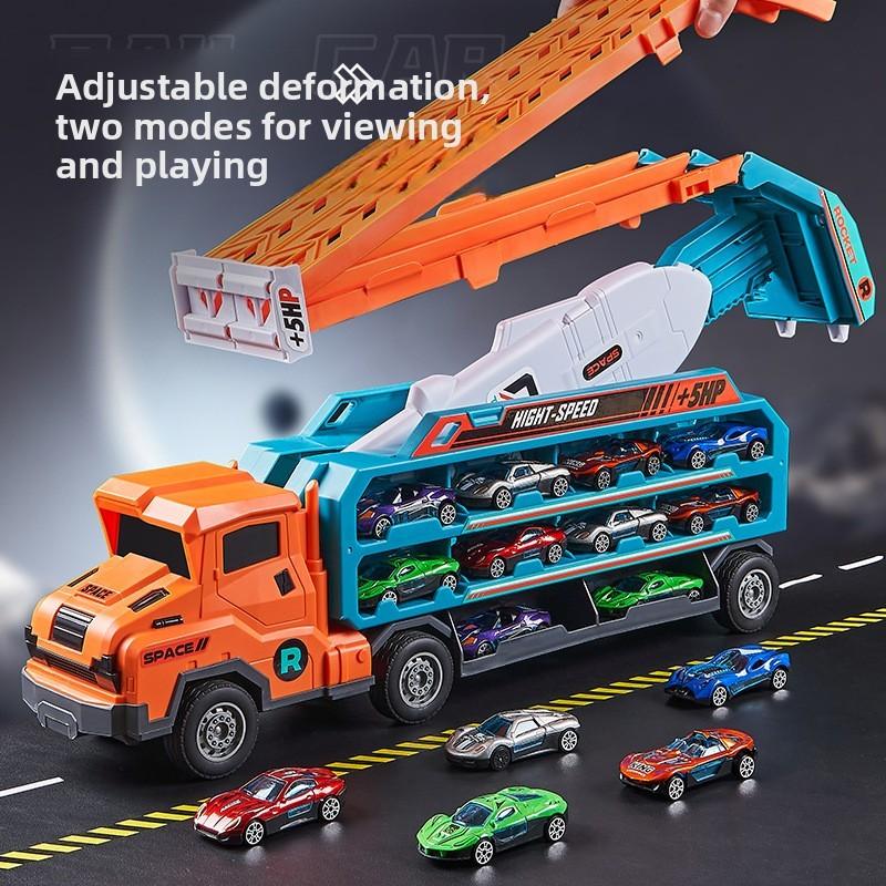 Dinosaur Rocket Track Car Toy Kit With Magnet Cars For Interactive Learning