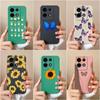 Чехол для Itel S23 Plus A60s A05S Infinix Hot 30 Play 30i Tecno Pova 4 5 Pro, чехол с бабочкой и подсолнухом, матовый квадратный мягкий силиконовый противоударный бампер