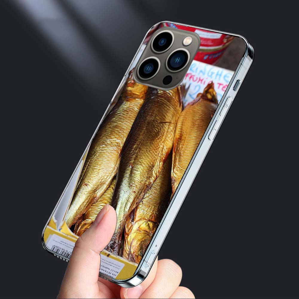 Копченая скумбрия Fish Foodstyling Композиция Чехол для телефона Для iPhone 16E 15 Pro 14 Plus 17E 16 17 Pro Max Air 11 12 13 Mini Чехол