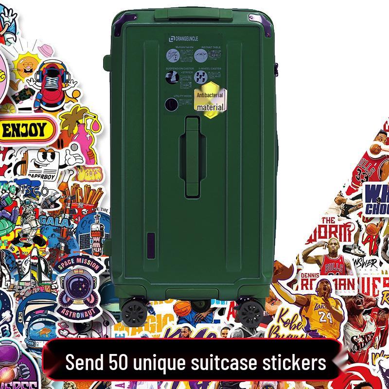 Большая пятиколесная дорожная сумка-чемодан с тормозом и кодовым замком