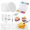 Magic Foam Texture Painting Kit DIY 3D Foam Painting Art Kit with Water Brush Pens Puffy Popcorn Drawing Canvas Sponge Craft Supplies