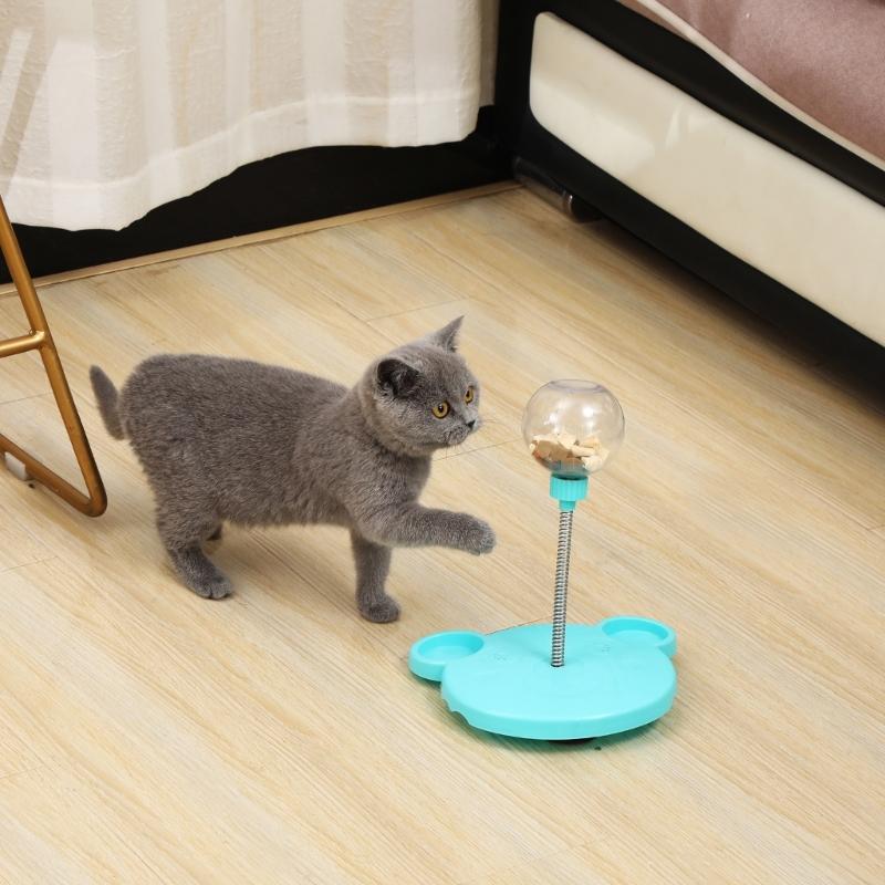 Собака Протекающий Кормушка Медленная Кормушка Кот Игрушка Качающаяся Миска с Едой Домашнее Животное Внутренняя Игрушка Качалка Игрушка-Дразнилка Игрушка от Скуки для Питомца Игрушка-Лакомство