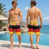 Men's Quick Dry Lightweight Swim Trunks Funny Beach Shorts for Summer Holiday Resort Surfing Pool Vacation Sportswear - Spain Fr