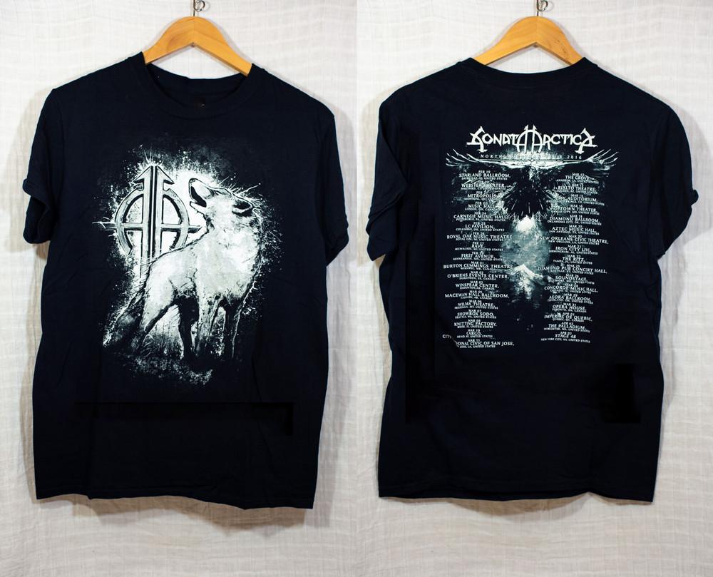 Sonata Arctica Concert Unisex 100% Cotton T-Shirt GS243 Unisex T-Shirt
