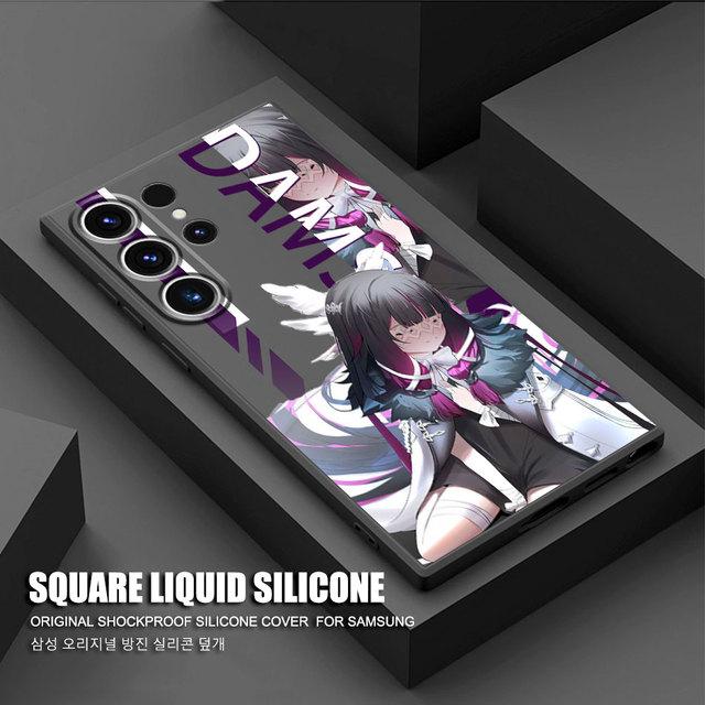 Квадратный жидкий чехол для Samsung Galaxy Note 20 Ultra Note 10 Plus 8 9 S20 S22 S23 Ultra S21 Luxury Genshin Impac Peoples