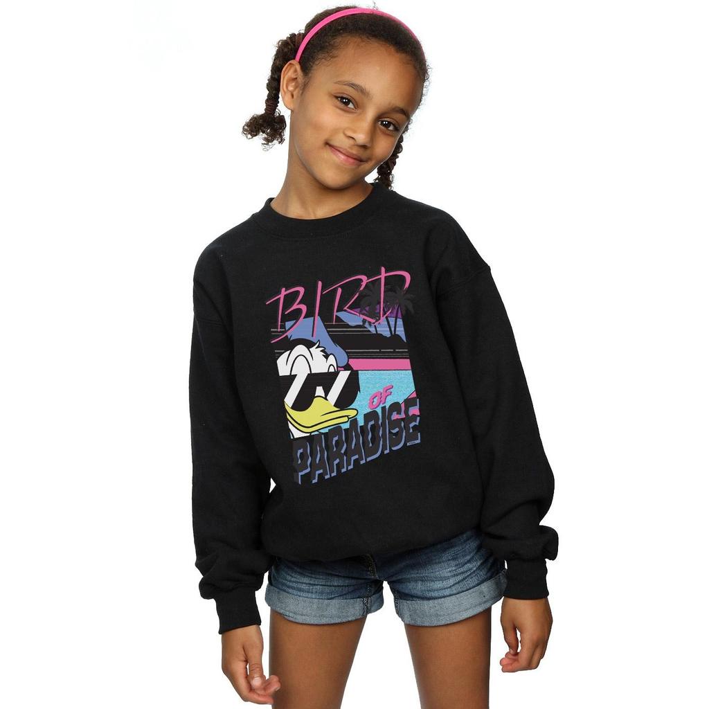 Disney Girls Donald Duck Bird Of Paradise Sweatshirt