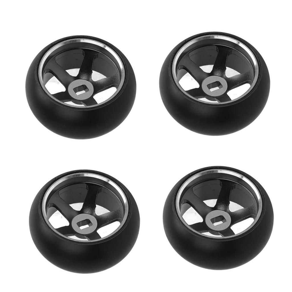 4 шт. Дрифтовые шины для радиоуправляемых моделей, Набор колес и шин из алюминиевого сплава для Wltoys K989 K969 P939 28413 128 RC