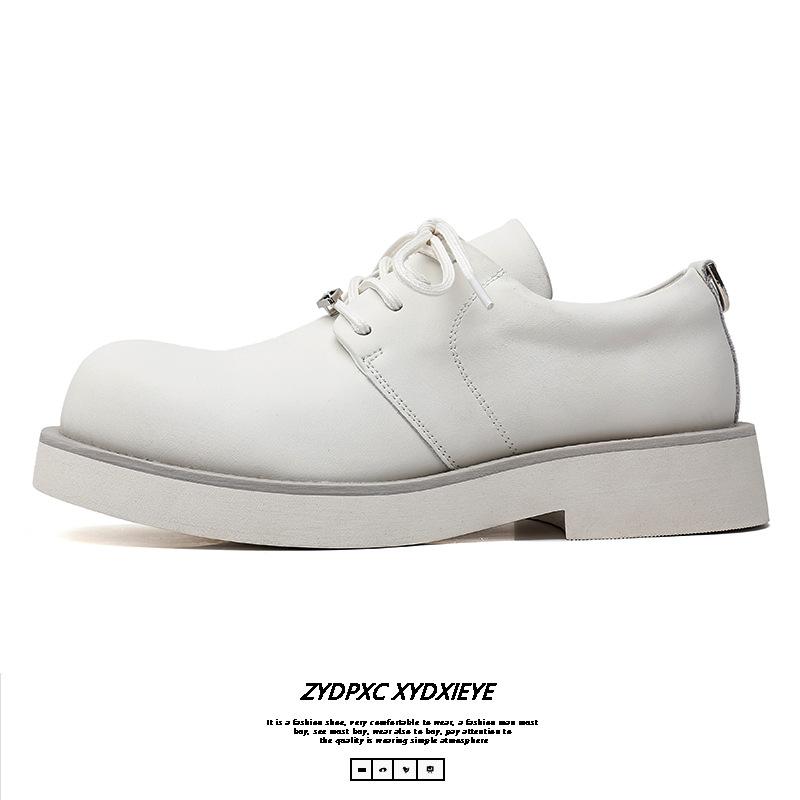 Британская платформа Mickey Derby туфли мужские трендовые модные повседневные кожаные туфли белые кожаные туфли мужские трендовые туфли 166166-E