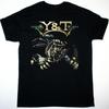 Y&T BLACK TIGER Heavy Cotton Black All Size Unisex Black Shirt