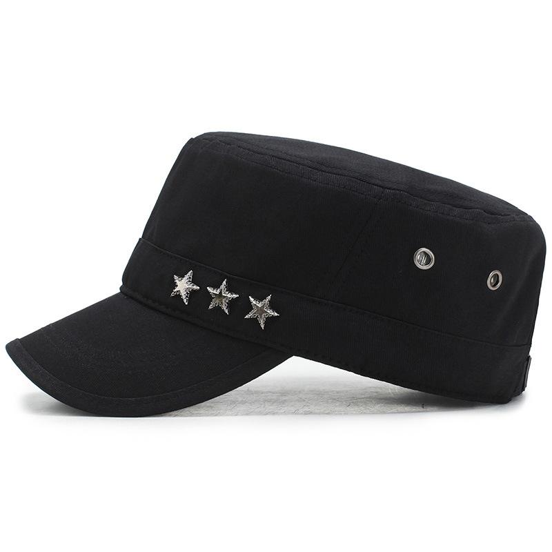 Мужская кепка корейская версия шляпа с плоским верхом весна-осень бейсболка военная кепка солнцезащитная зимняя шляпа