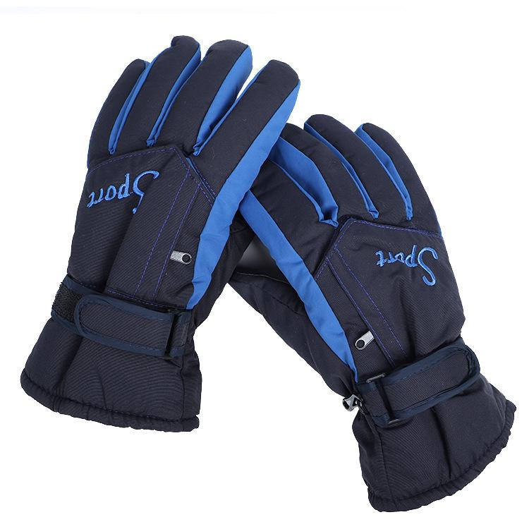 Men’s Outdoor Waterproof Windproof Ski Gloves - Non-Slip, Thick, Plus Velvet Warmth for Cycling & Sports
