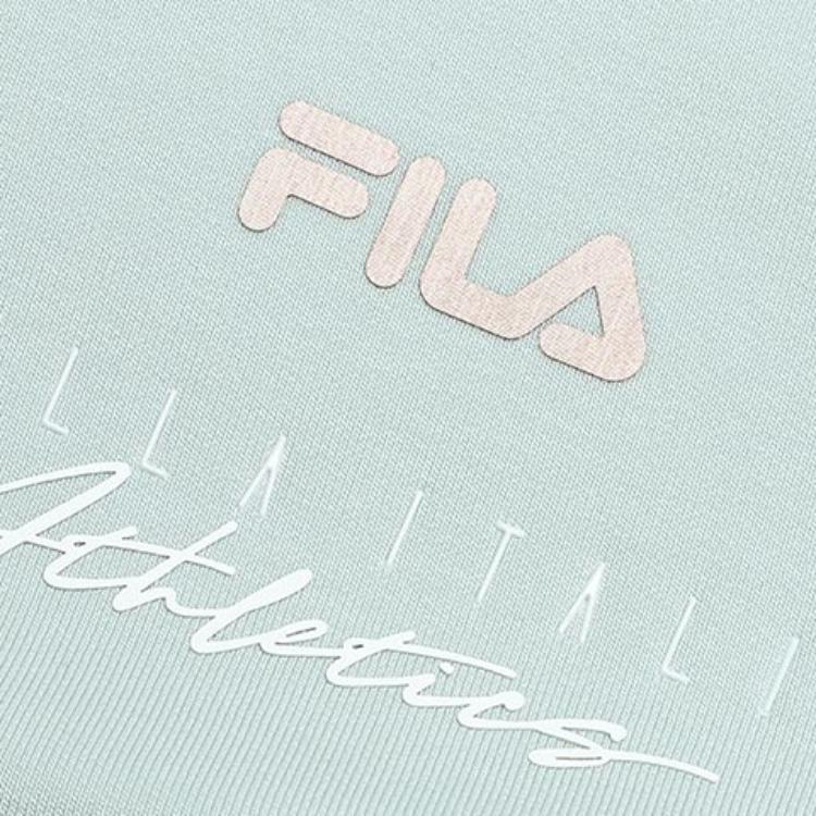 Fila Осень 2023 Новый Американский Стиль Худи Color Block Вязаный Кардиган Спортивный Фитнес Топ Женские топы Dream-Green A11W331503F-TQ