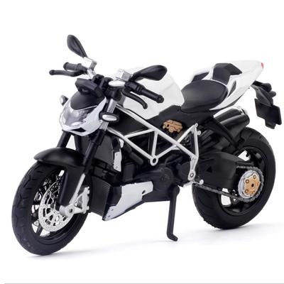 Масштаб 1/12 Ducati Streetfighter S Muscle Сплав Мотоцикл Литая Модель Звук и Свет Коллекция для Рабочего Стола Декоративный Подарок Мальчикам