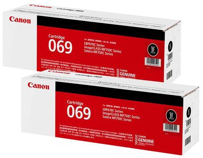 Canon Оригинальный тонер-картридж 069 черный набор из 2 шт. CRG-069BLK