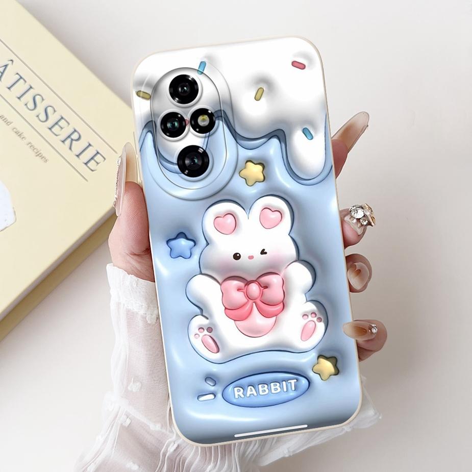 For Honor 200 Pro Case ELP-AN00 Cute Panda Cartoon Cover Shockproof Soft TPU Phone Case For Honor 200 Pro Honor200 Fundas Bumper