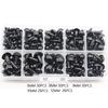 142pcs 6-12mm Black Plastic Craft Safety Eyes for Stuffed Animal Doll DIY Toy