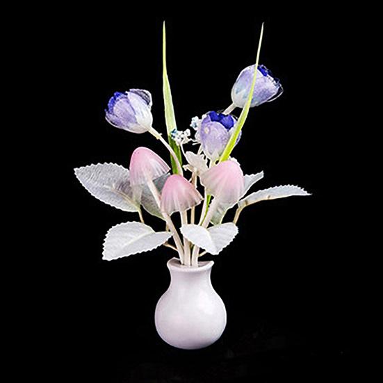 Декор спальни Тюльпан Гриб Красочный светоощущающий светодиодный ночник Ночной светильник