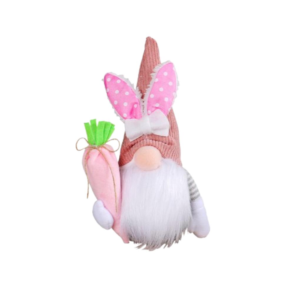 Kawaii Easter Faceless Dwarf Doll Mini Gnome Rabbit Doll Flower Easter Decoration  Home