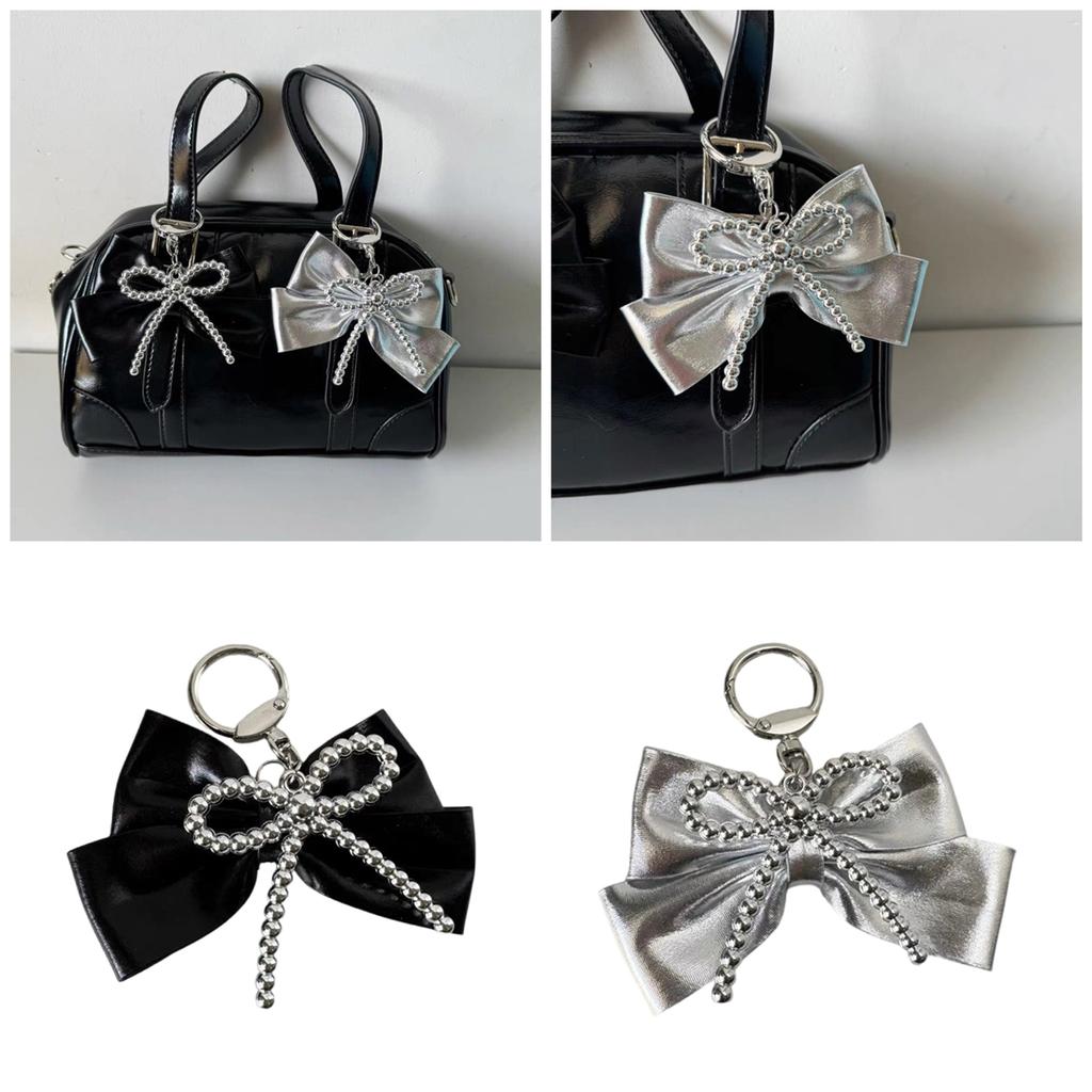 Elegant Keychain Pendant Accessory Portable Bowknot Phone Pendant Keychain Bag Decoration for Women and Girls