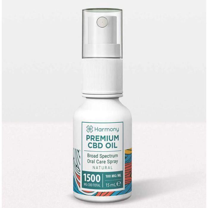 Spray Huile CBD Chanvre Broad Spectrum 1500mg, sans THC (15ml) 2 flacons