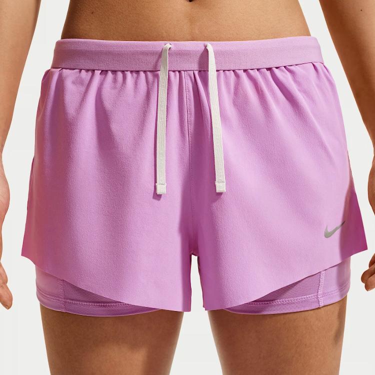 Nike Женские беговые шорты Swift с эластичным поясом, однотонные, быстросохнущие, HJ5377-503