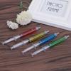 4Pcs Novelty Injection Syringe Gel Pen Ballpoint Black Ink Liquid Medical Style