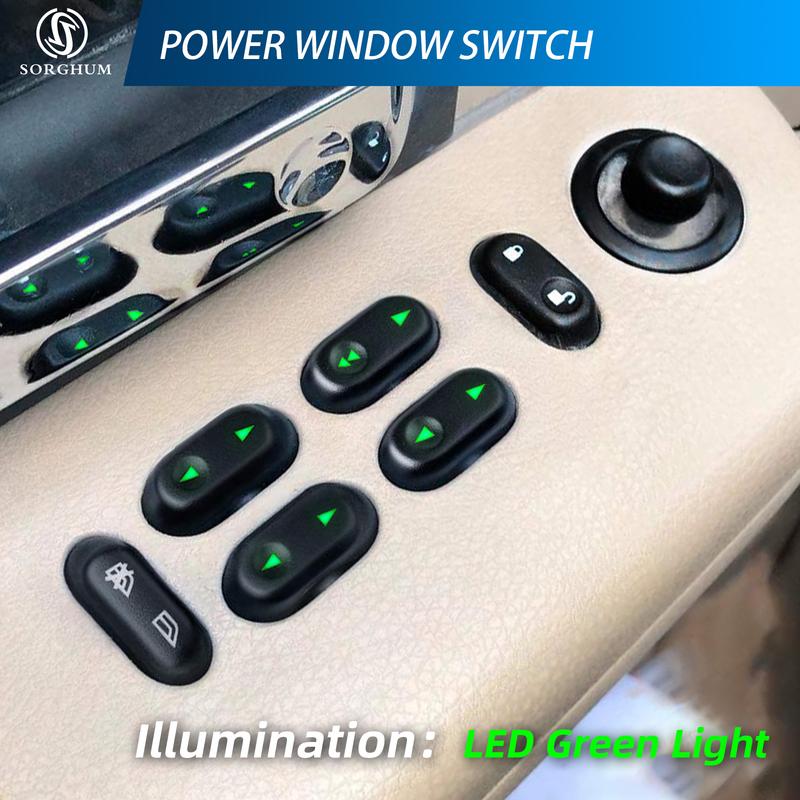 SORGHUM 5L1Z14529AA Master Power Window Switch Button For Ford F150 Crown Victoria Expedition Lobo Lincoln Mark LT Mercury Grand