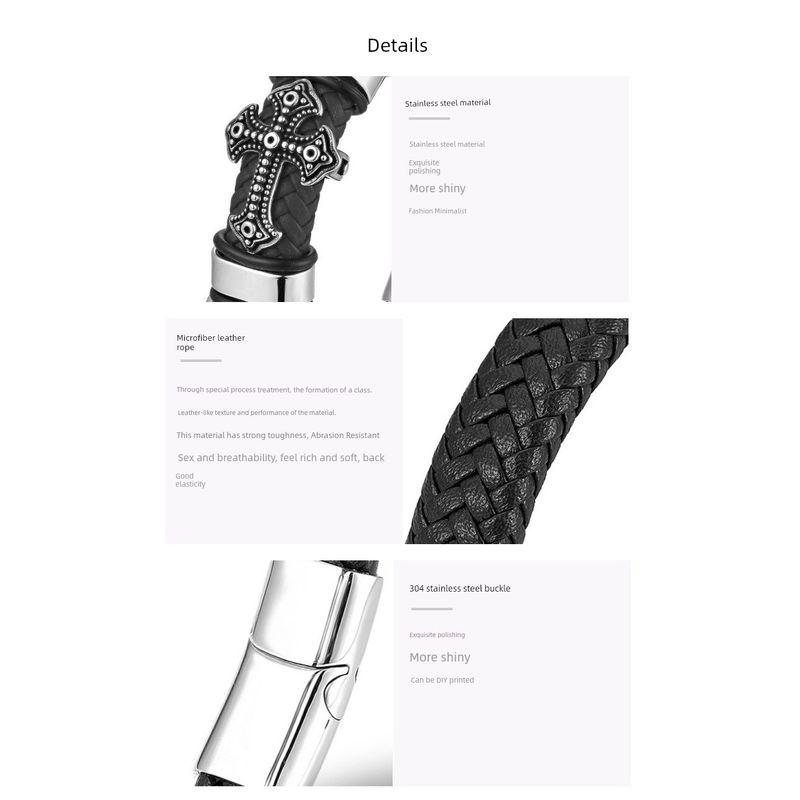 Fashion New arrival Stylish Retro multi-layer leather bracelet Fashion Trendy Men magnetic buckle commemorative gift jewelry bracelet