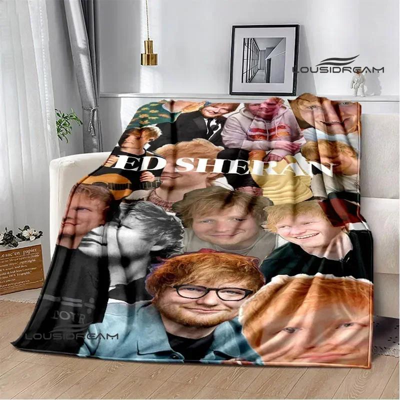 Певец Ed Sheeran напечатанное одеяло Теплые фланелевые одеяла Мягкое и удобное одеяло постельные принадлежности одеяла для кроватей Подарок на день рождения