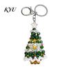 Christmas Beaded Keychain Handmade Keychain, Xmas Tree Wreath Gift Box Bell Decorative Key Ring Santa Keyring, Backpack Hanging Decor for Party Favors