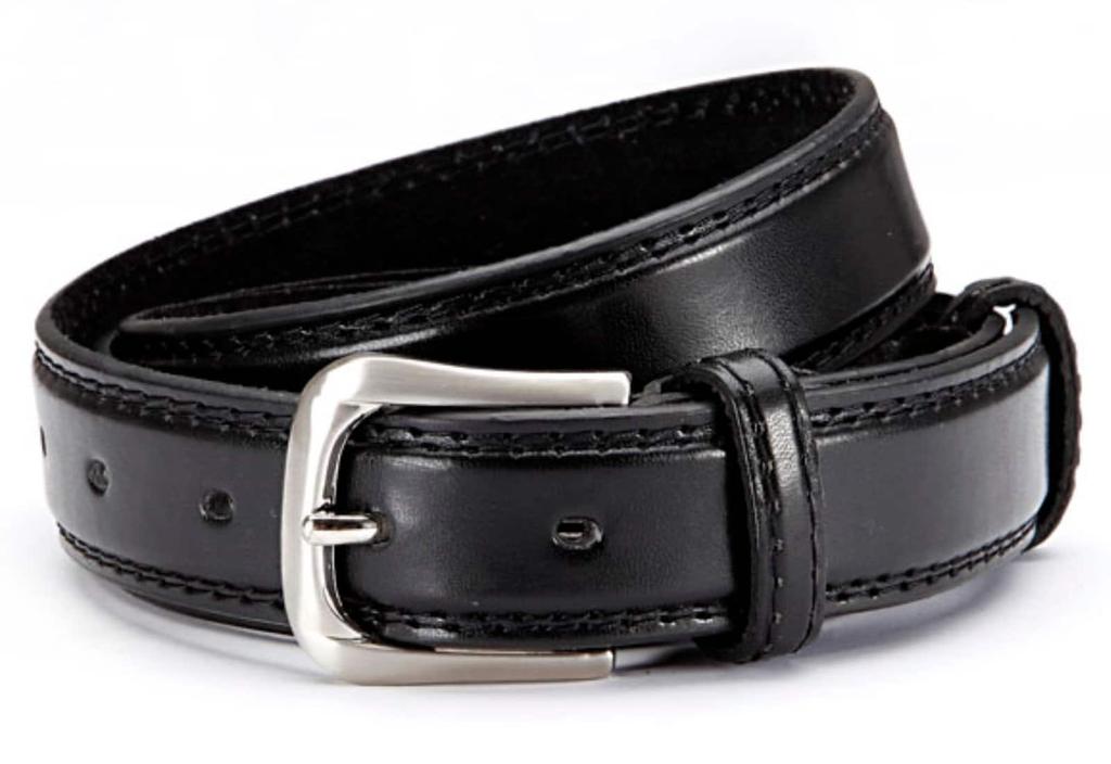 Мужской костюмный ремень узкий