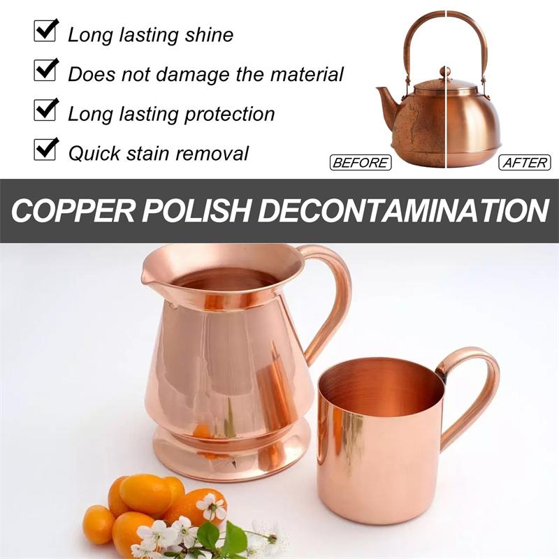 2/1Pcs Brass and Copper Tarnish Remover Metal Polish Cleaner for Polishing of Electrical Appliances Harmless Household Tools