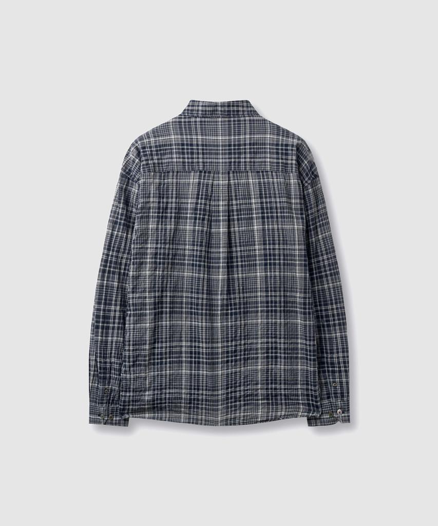 ASP Sheer Check Shirt - Navy