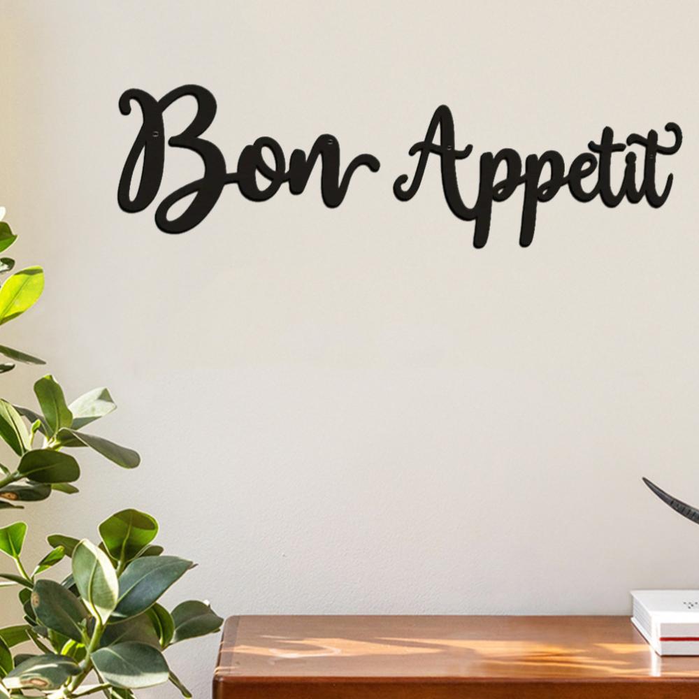 Bon Appetit Настенный декор Металлическая вывеска Фермерская кухня Искусство Bon Appetit Настенный декор Металлическая вывеска Фермерская кухня Искусство