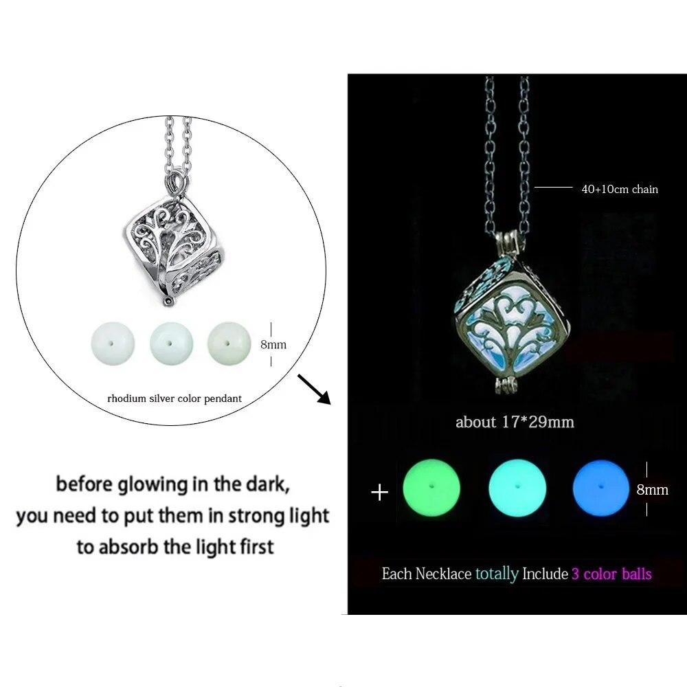 Светящееся ожерелье с драконом, светящаяся ночная флуоресценция, антикварное винтажное светящееся в темноте для мужчин и женщин, подарок для вечеринки, Дня Хэллоуина, клуба