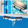 Double-headed Solar Fountain Pool Fountain, Swimming with Multi-Color LED Lights, Dual-Head Adjustable Spray, Remote Control, Timer, Auto Dusk Sensor,