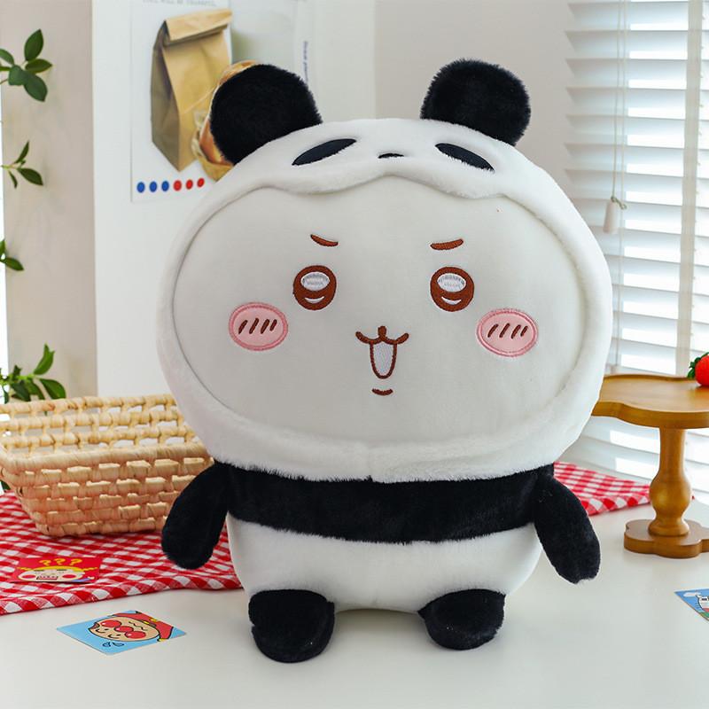 Chiikawa Panda Transformation Plush Toy Cute Soft Doll Kid Room Gift Decoration