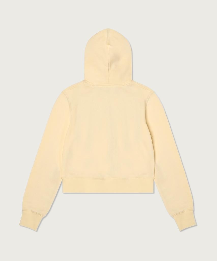 Champion Женская укороченная худи на молнии NYC Кремовая
