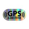 Multicolor GPS Tracking Alarm Sticker 16*8cm Alarm System Decal Reflective Warning Sticker