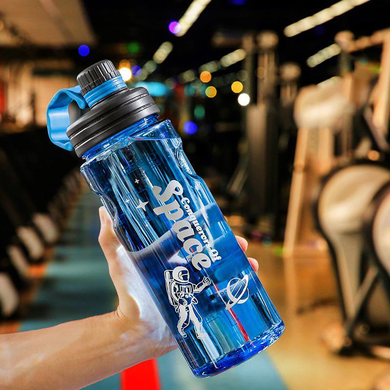 Бутылка для воды большой емкости 1,1/1,5/2/3 л с фильтром, не содержащая бисфенол А, пластиковая, портативная, для занятий спортом на открытом воздухе, для велосипеда, фитнеса