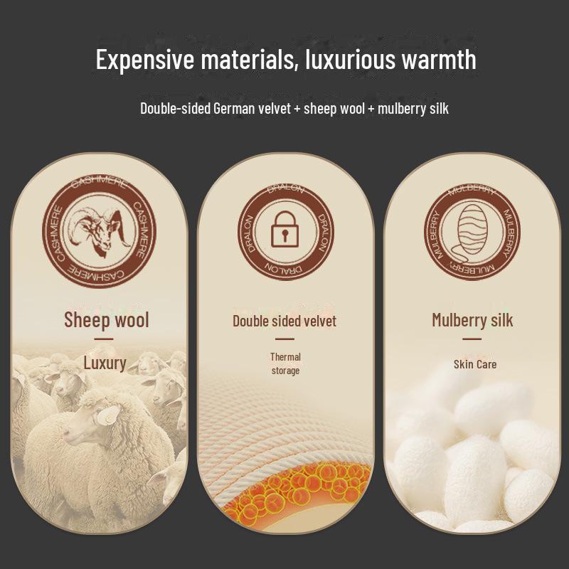 Мужские теплые шерстяные леггинсы с бархатной подкладкой - зимние брюки, защищающие от холода