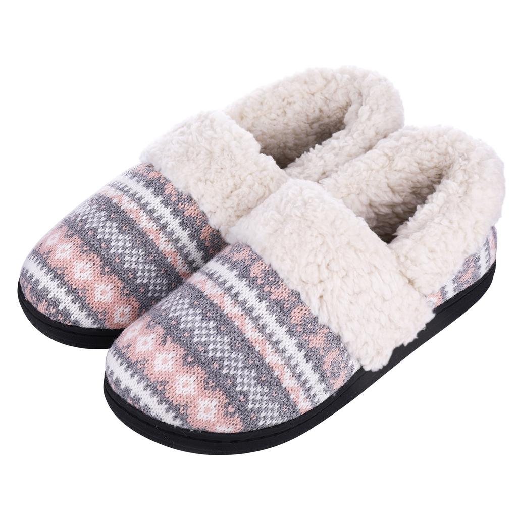 Comwarm Warm Cotton Slippers For Women Men Autumn And Winter Flats Soft Non-slip Fluffy Slippers Design Slides Indoor House Shoe