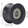 4pcs 10mm Inner Bore Guide Roller 42mm Diameter Machine Guide Wheel  For Gym Equipment