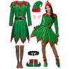 6 Pack Christmas Cosplay Clothing Velvet Family Matching Outfits Girl Fancy Dress  Holiday Event